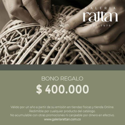 Bono de Regalo Galería Rattan