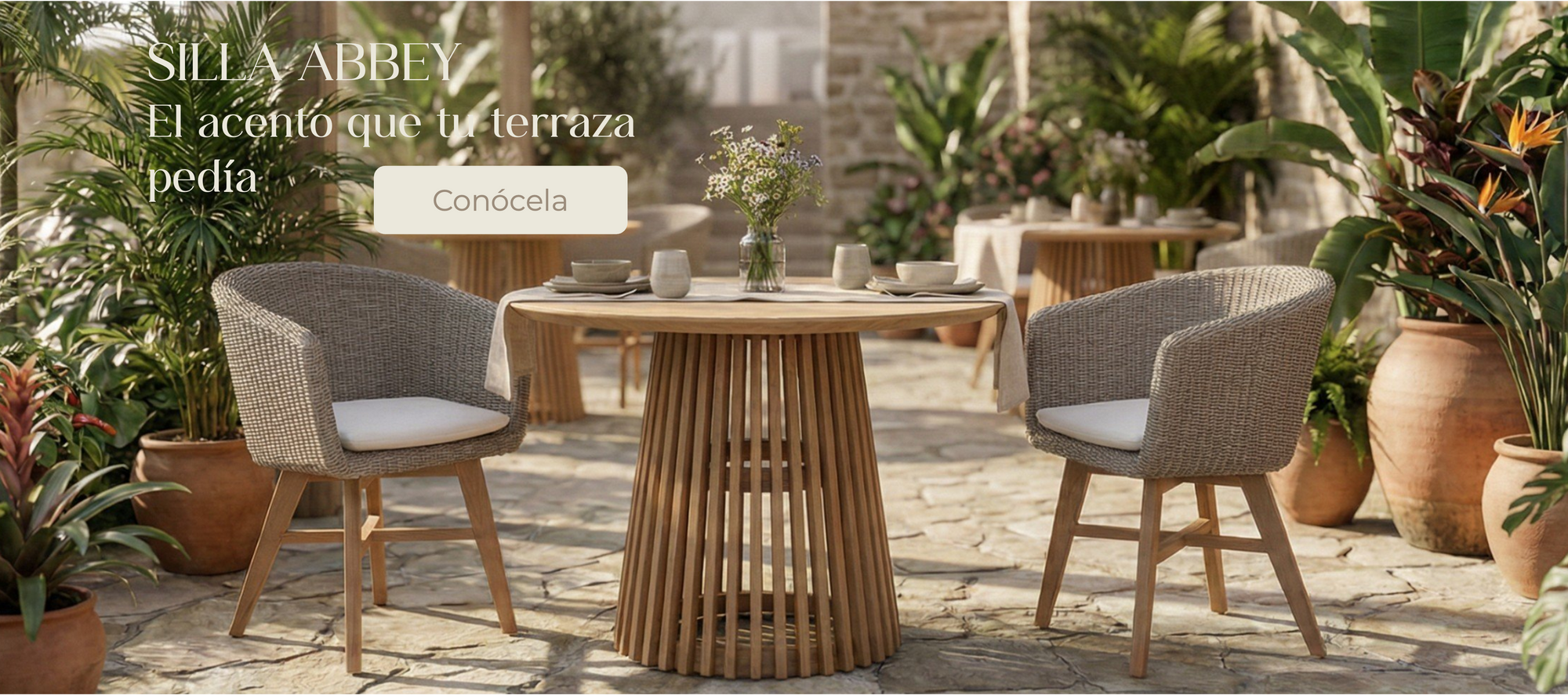 Silla Abbey Galería rattan