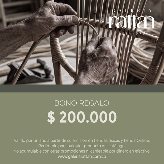 Bono de Regalo Galería Rattan